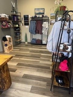 town of mammoth logo wear dispay 