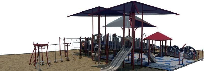 new playground at Mammoth Creek Park