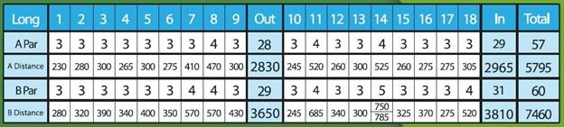 Disc Golf Tee Sheet Long Course